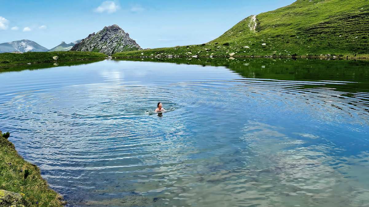 Verdiente Belohnung im Tropojes-See.
