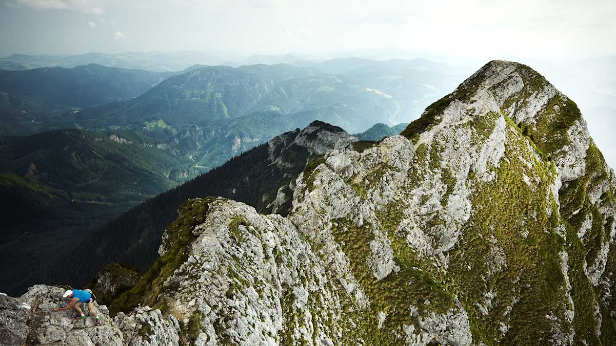 rauher Kamm am Ötscher, Aufstieg, spektakulär