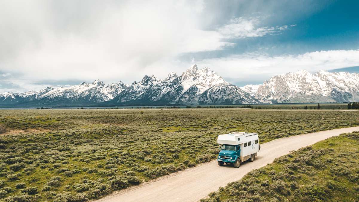 Akela Unterwegs in Wyoming