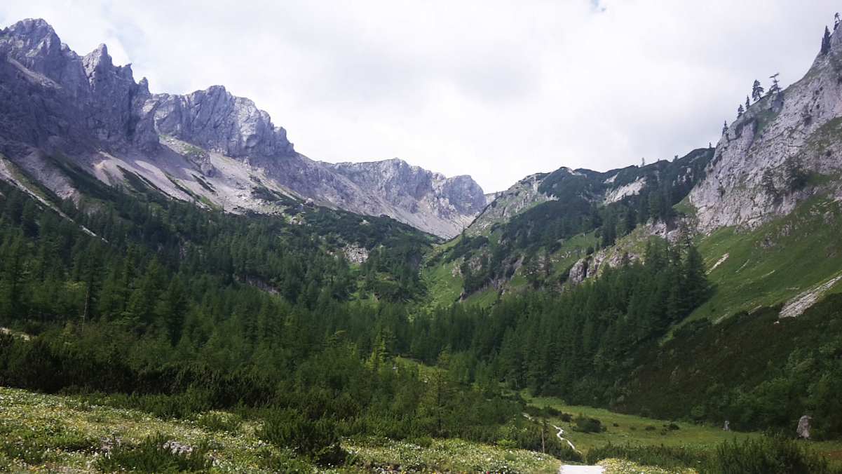 Hochschwabgruppe in der Steiermark: Zustieg zur Voisthaler Hütte