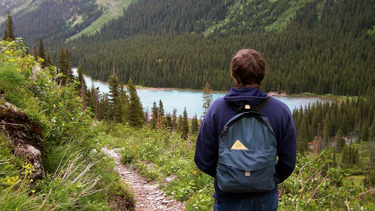 Wanderer in der Natur
