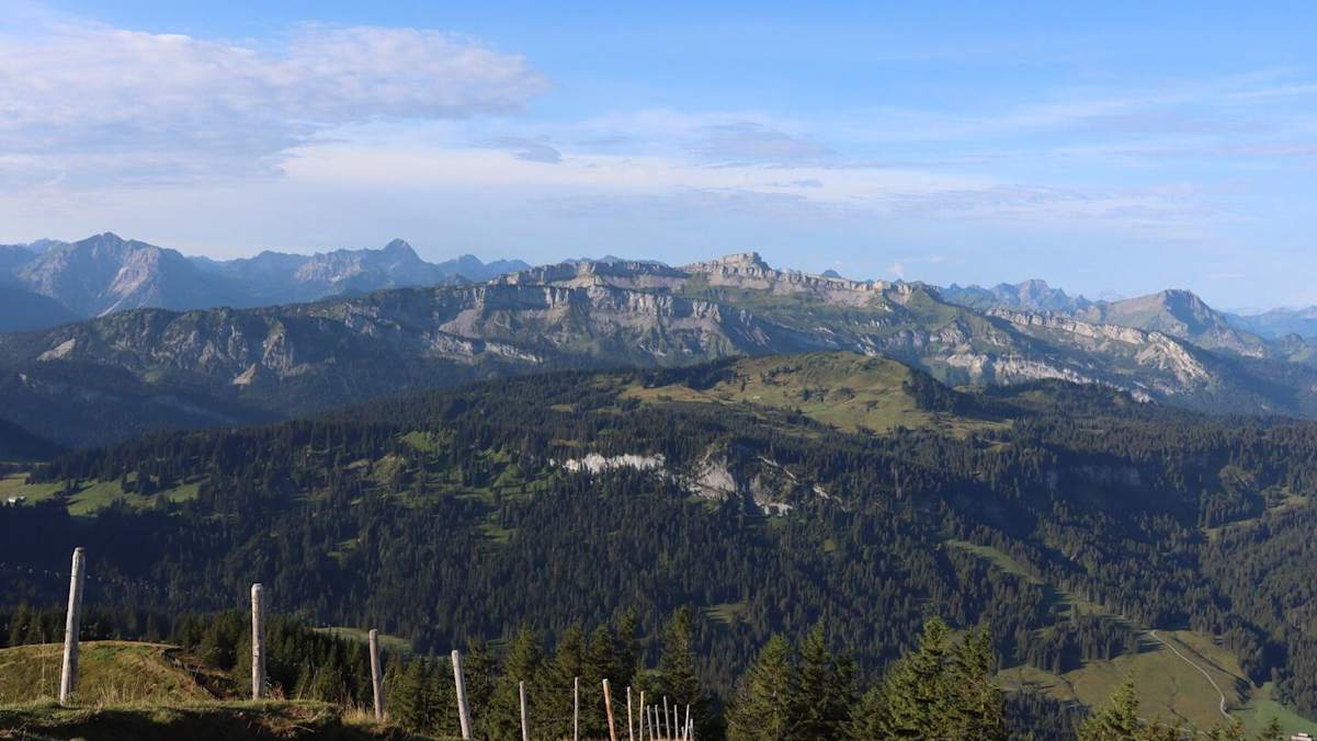 Wunderbare Aussicht von Riedberger Horn