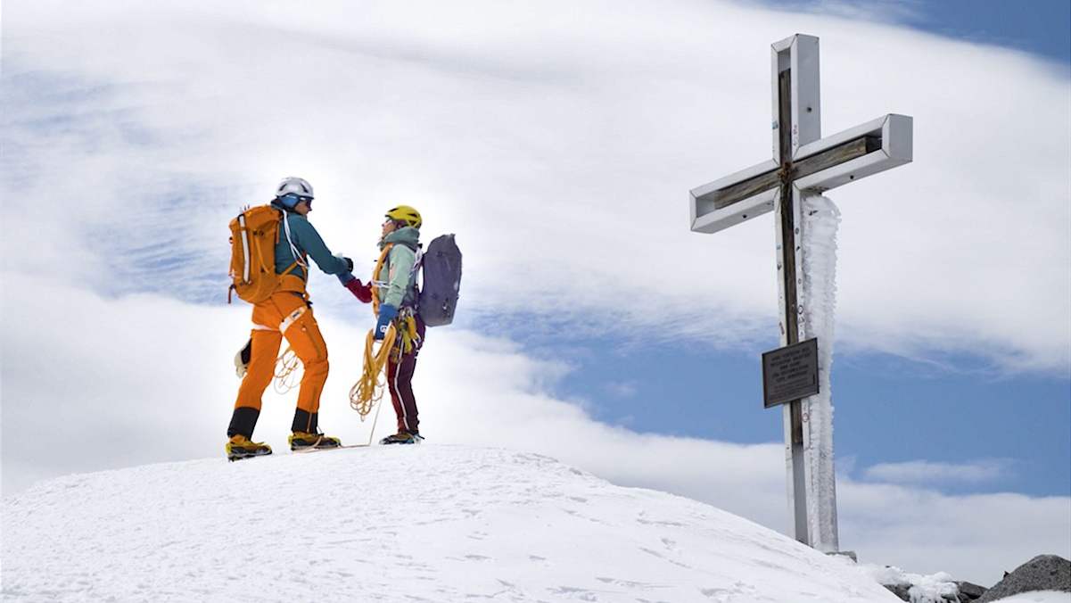 Wolfgang Fasching mit Marlies Czerny am Großvenediger