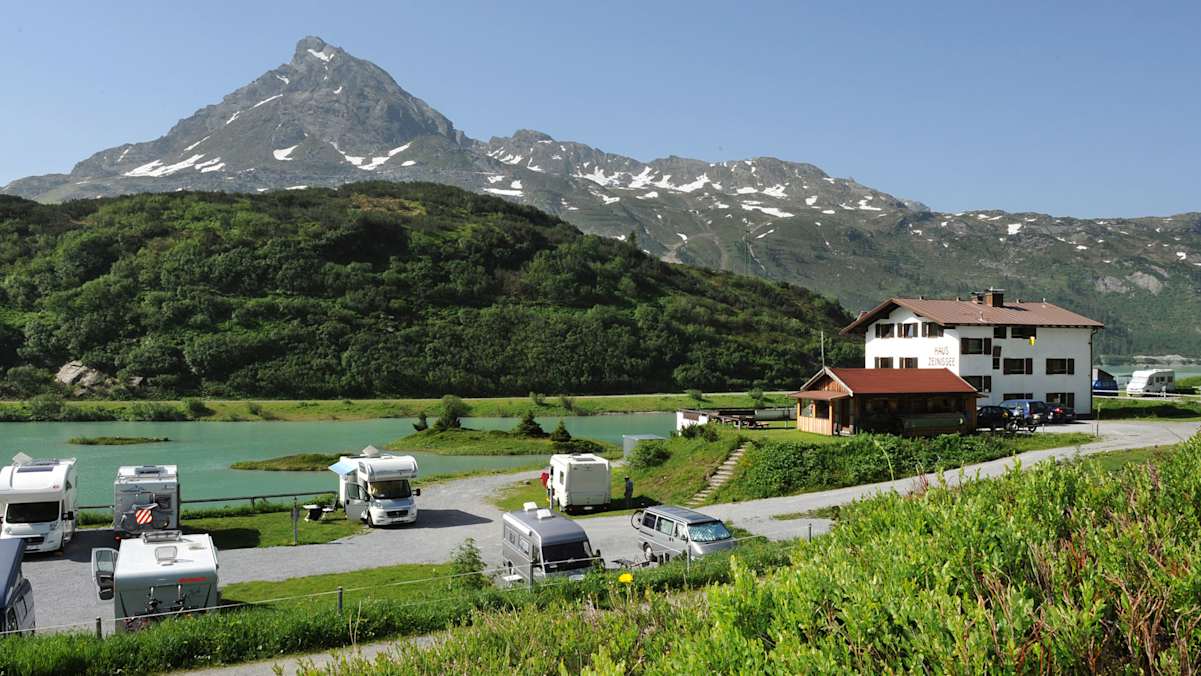 Camping am Zeinissee in Galtür