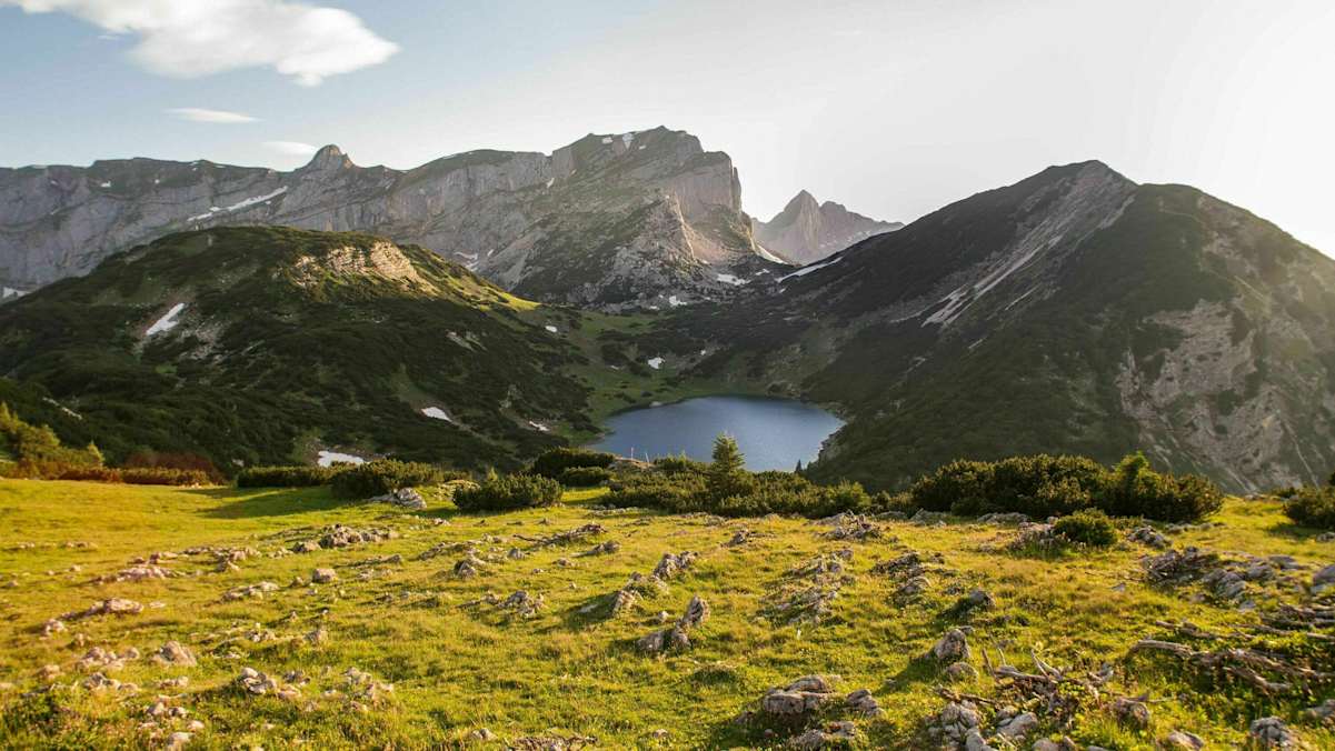 Der wunderschöne und abgelegene Ziereiner See im Rofan.