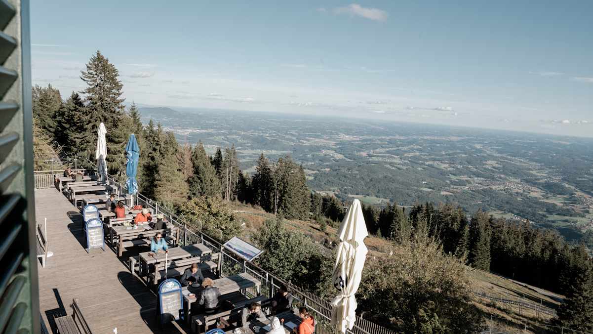 Herrlicher Ausblick von der Terrasse