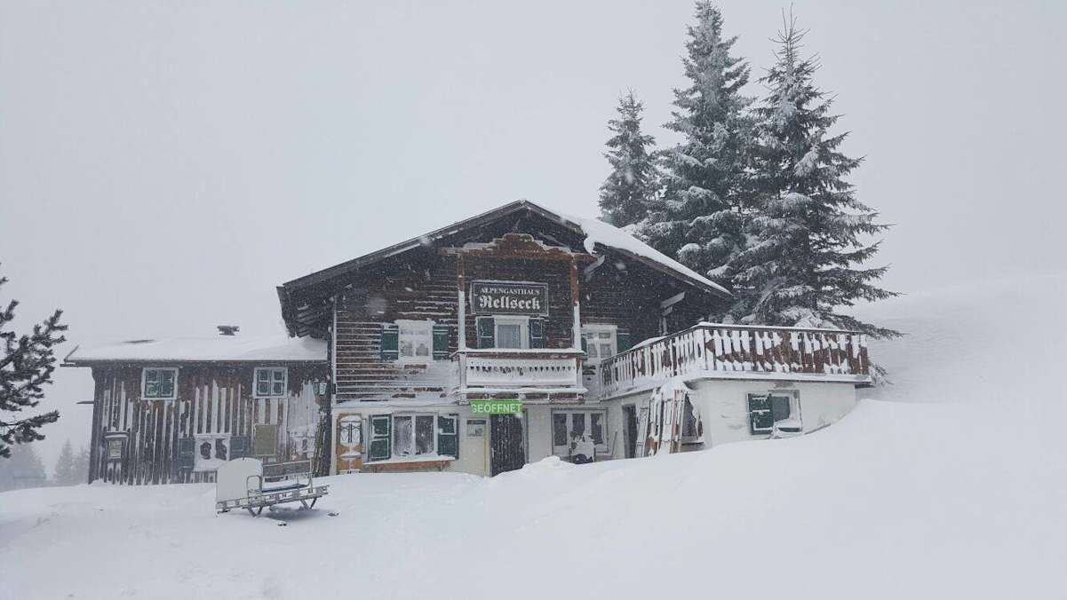 Alpengasthof Rellseck im Winter