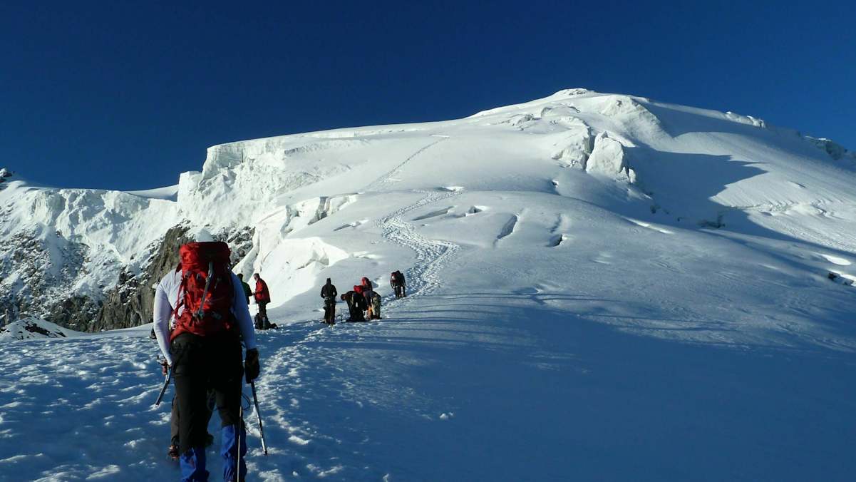 Oberhalb des Biwaks Richtung Ortler