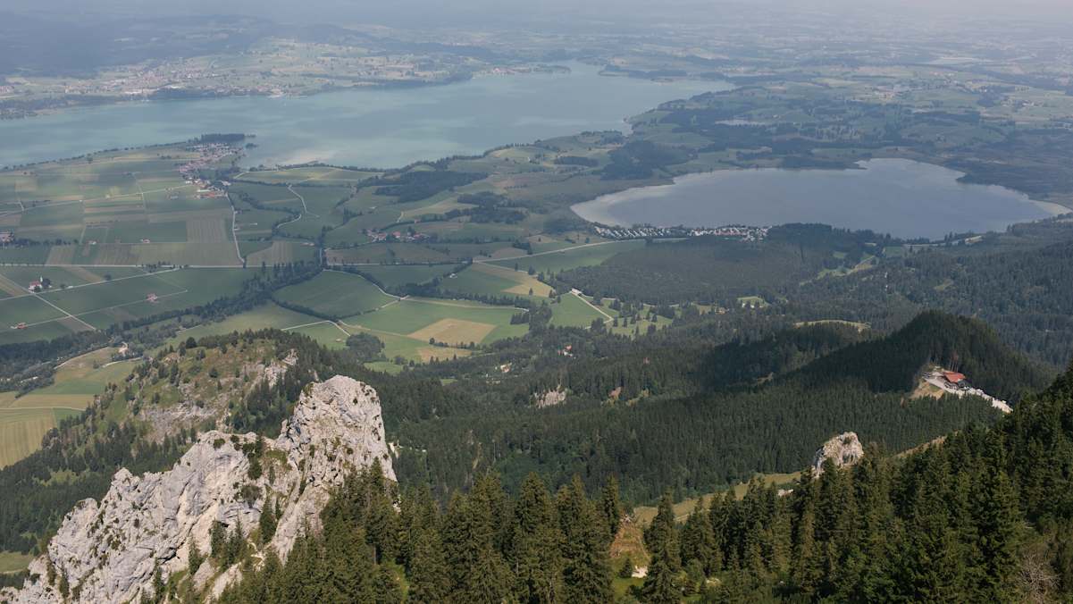 Blick vom Tegelberghaus
