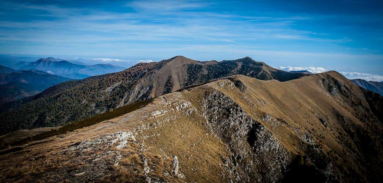Der Naturpark Ligurische Alpen erstreckt sich bis hinauf zum Monte Saccarello.