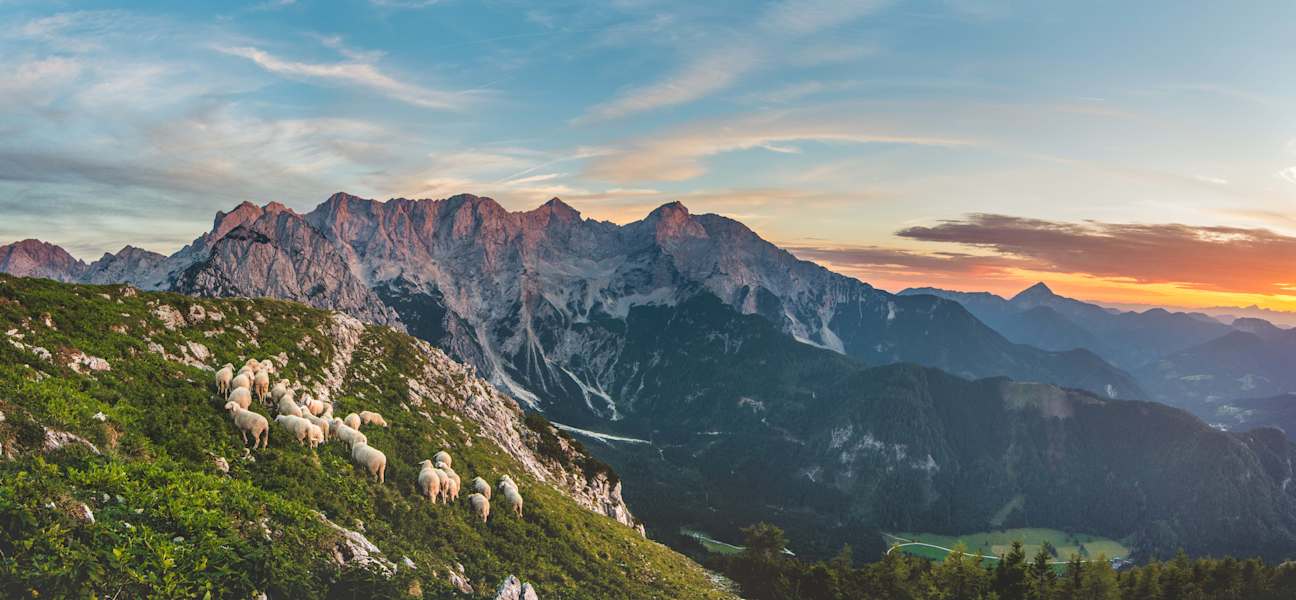 Bergsteigerdorf Jezersko Slowenien