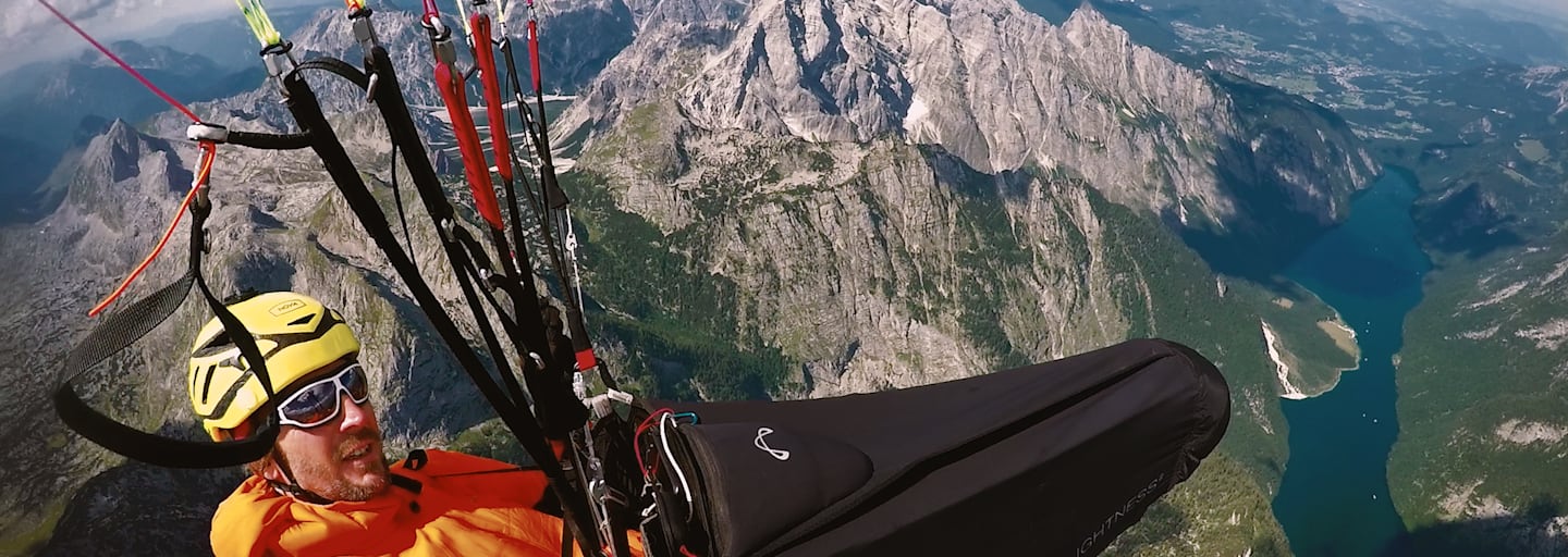 Christian Lobensommer hoch über dem Steinernen Meer