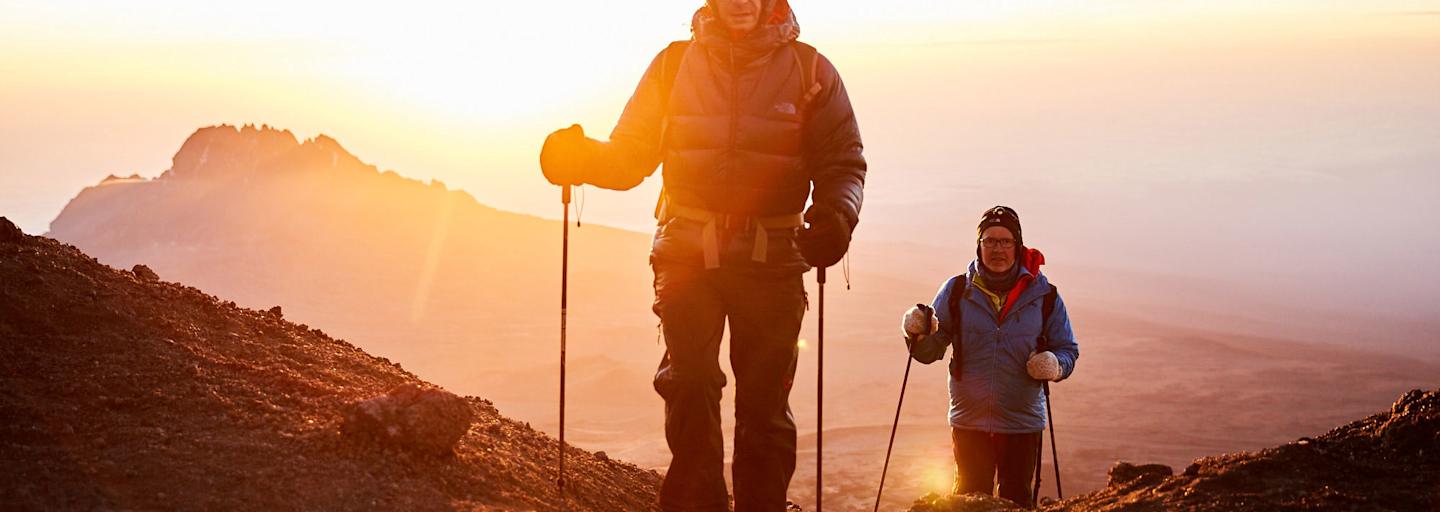 Gipfelsturm: Christian Rainer und Klaus Haselböck am Kilimanjaro