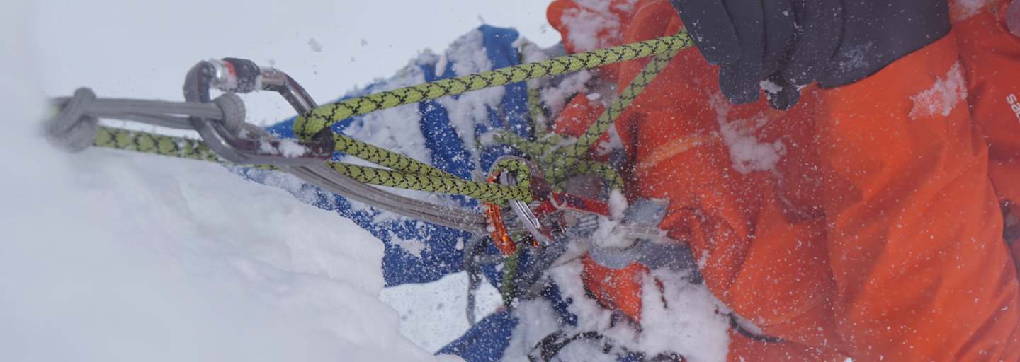 Spaltenrettung: Prusiktechnik