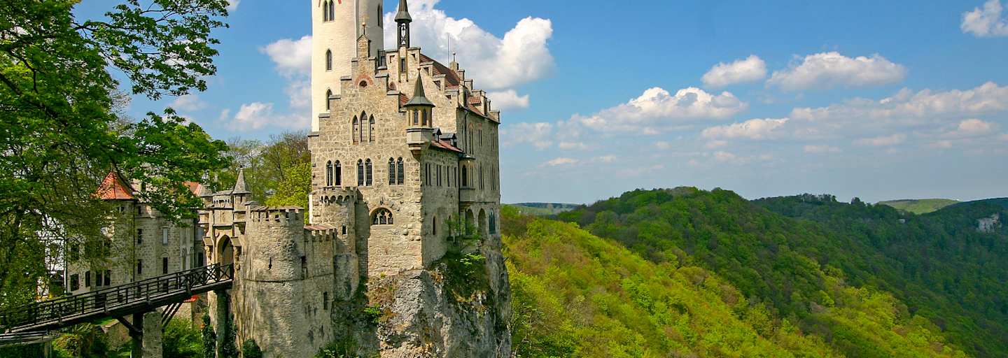 Der Höhepunkt der stadtnahen Wanderung bei Reutlingen: das Schloss Lichtenstein