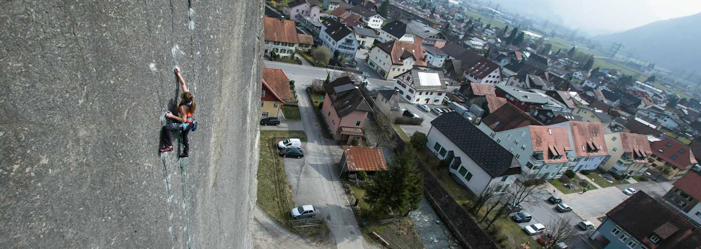 Barbara Zangerl auf der Bürser Platte