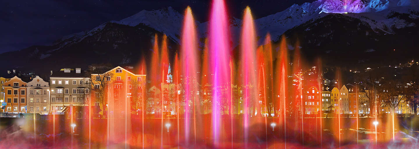 Sujetfoto der INNszenierung: Am Inn soll es eine Licht- und Wasserschow geben, das Feuerwerk auf der Seegrube bleibt aber bestehen.