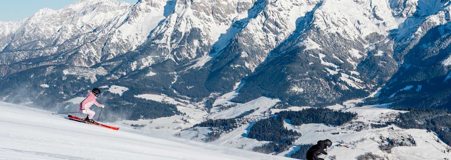 Skifahren im Skigebiet Hochkönig