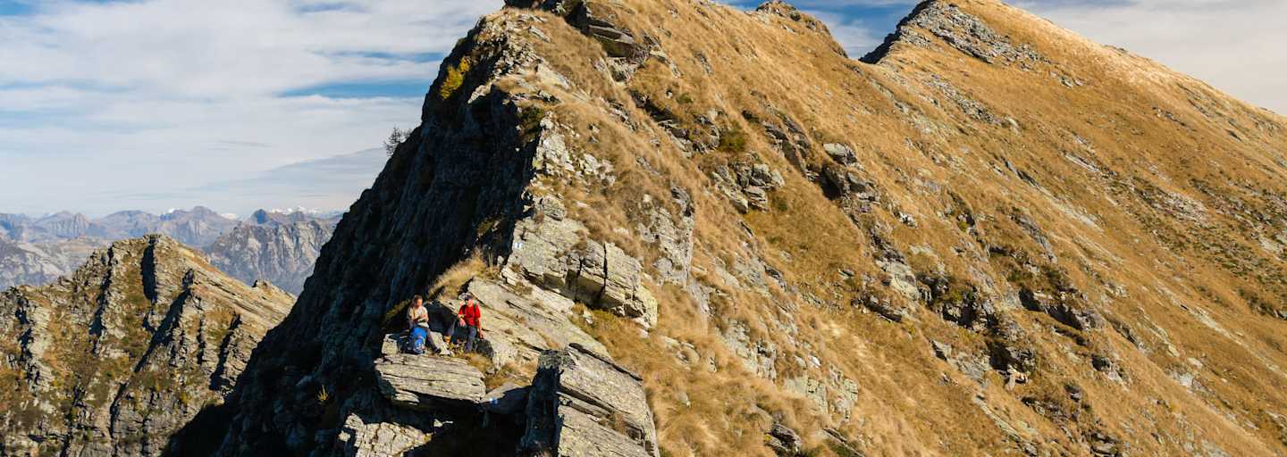 Luftige Grate auf der Trekking delle Aquile