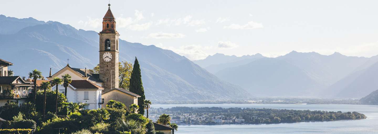 Der Ort Ascona am Lago Maggiore im Schweizer Tessin.