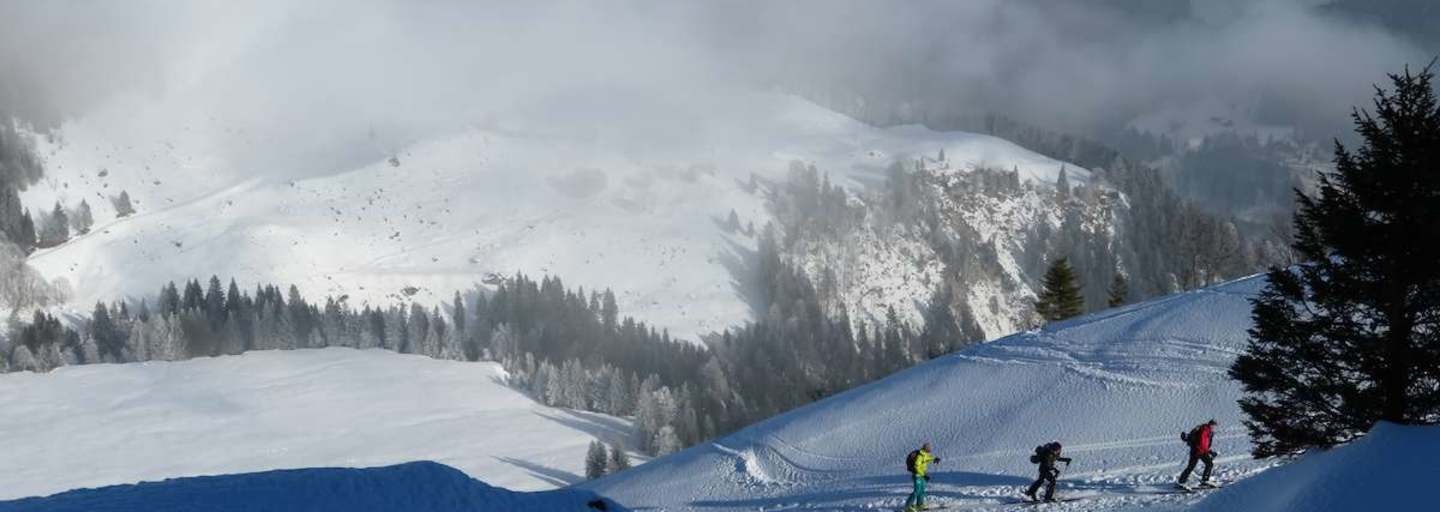 Unterwegs auf Skitour zum Alpelenhörnli