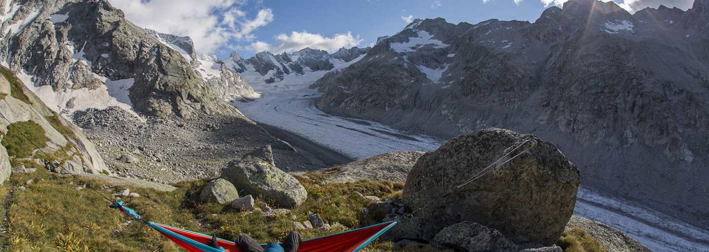 Hängematte in den Bergen 