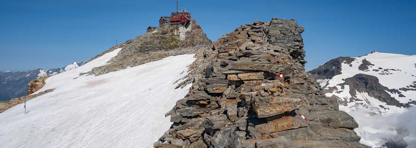 Grat am Hohen Sonnblick mit Zittelhaus