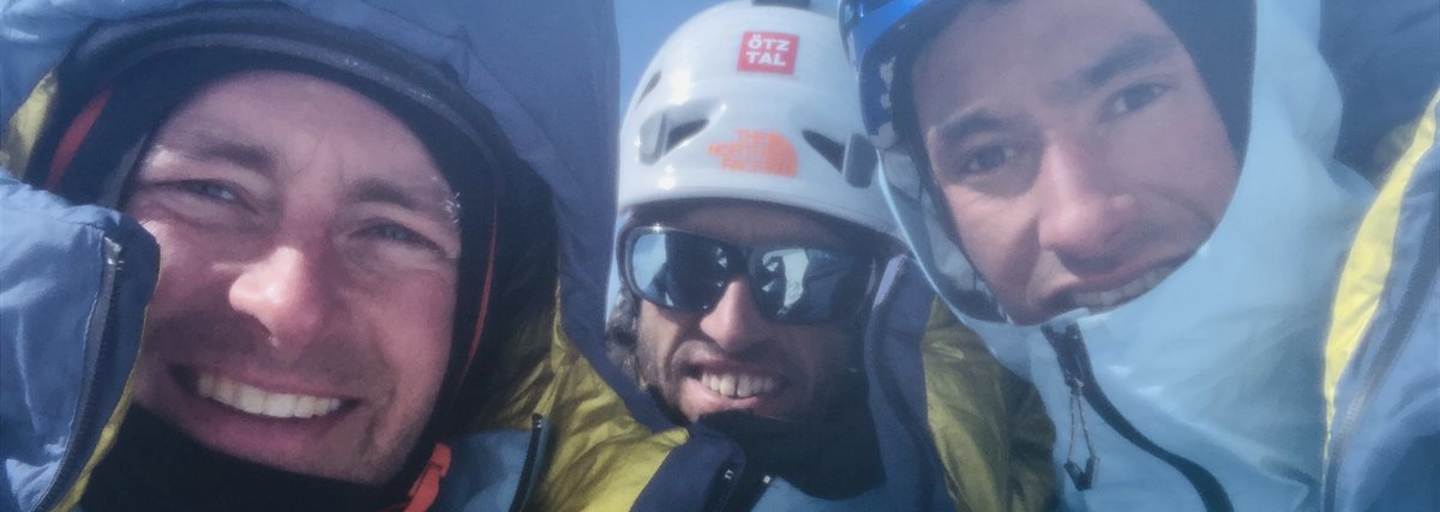 Jess Roskelley, Hansjörg Auer und David Lama