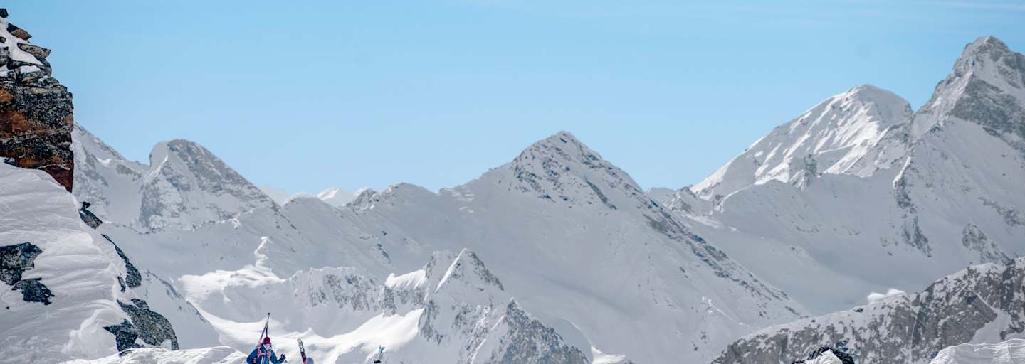 Ein Blick auf die unfassbare Alpenlandschaft des Zillertals.