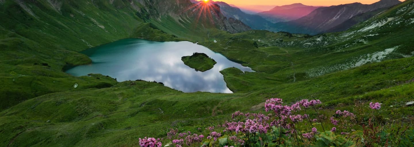 Der Schrecksee bei Bad Hindelang in den Allgäuer Alpen in Bayern
