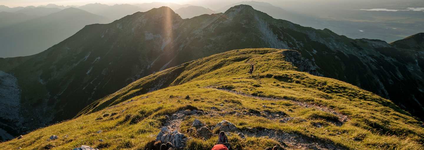 Blick vom Krottenkopf (2.086 m) im Wettersteingebirge
