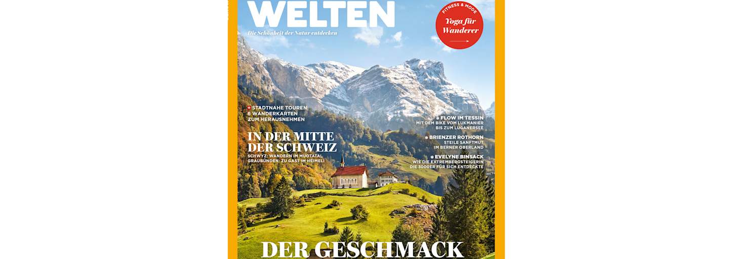 Muotatal: Cover des Bergwelten Magazins (Oktober/November 2017)