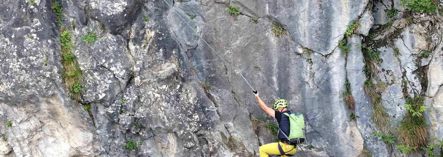 City Wall Klettersteig in Salzburg
