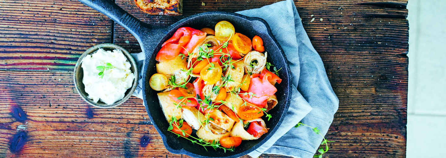 Outdoor-Rezept: Crêpes mit Lachs