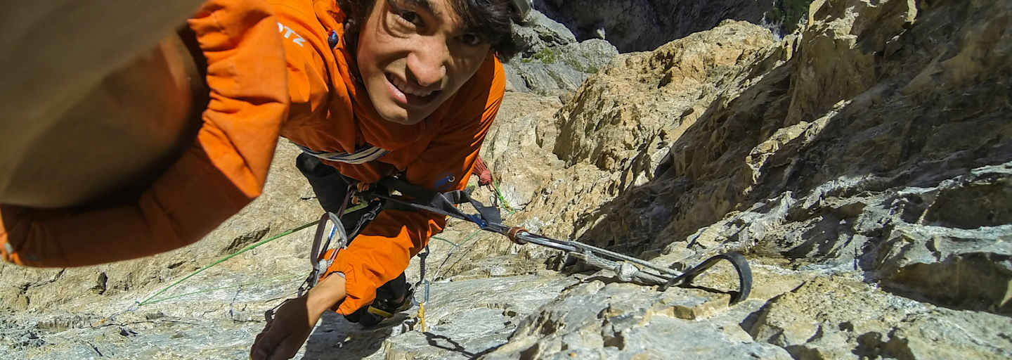 David Lama in der Laserzwand