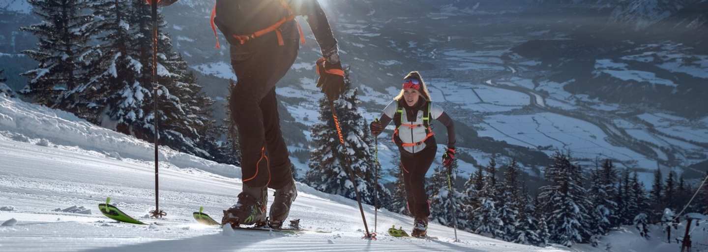 Entspanntes Pistentouren im Skitourenpark in St. Johann in Tirol