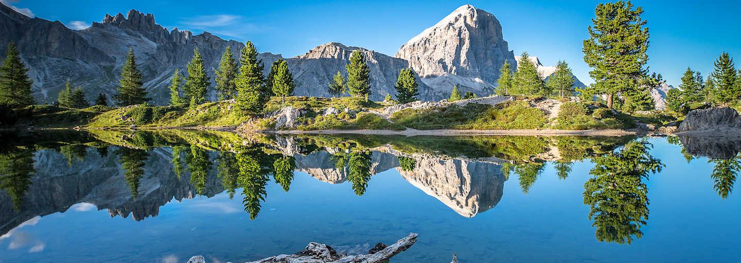 Lago di Limides am Passo Falzarego in Südtirol 