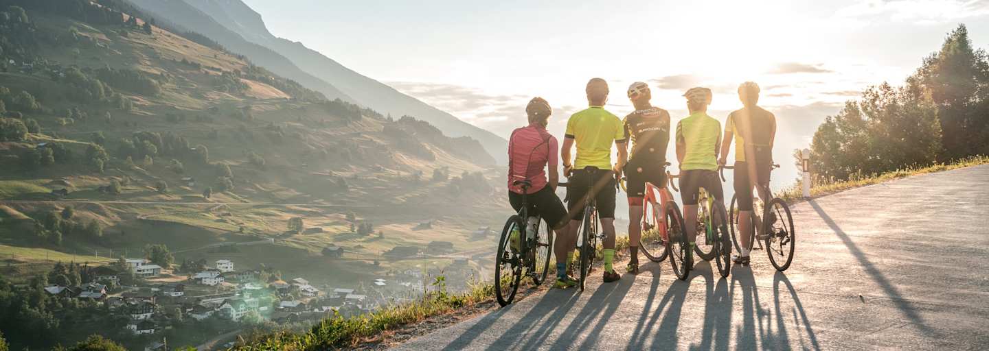 Auf der Gravel-Bike-Route Vorderrhein