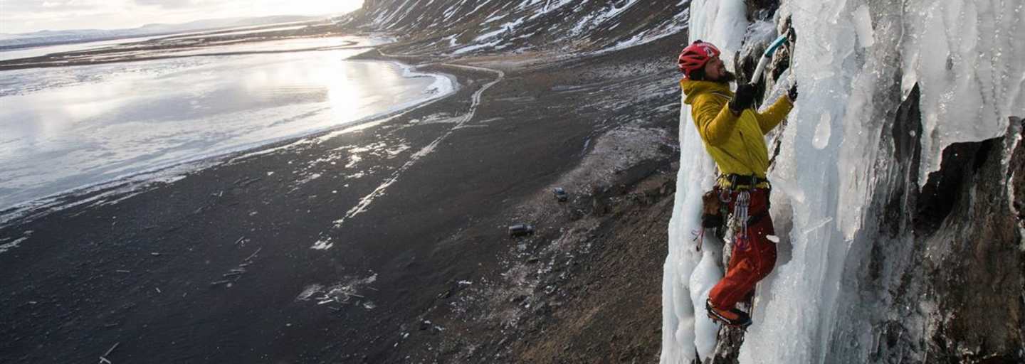 Eisklettern in Island