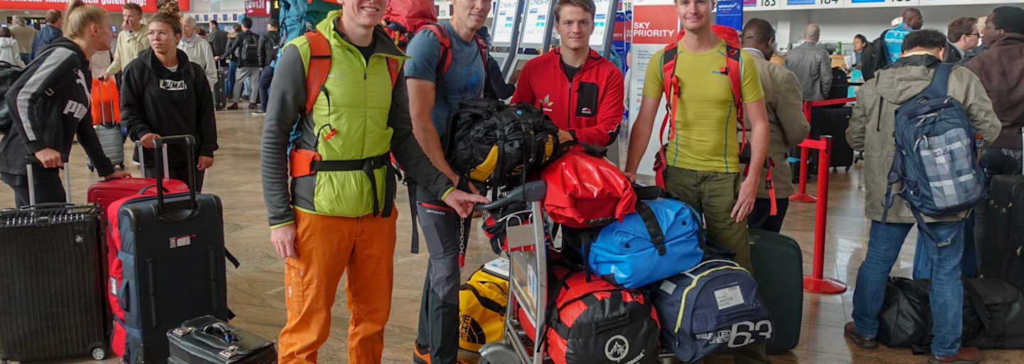 Flughafen Eiskletterer