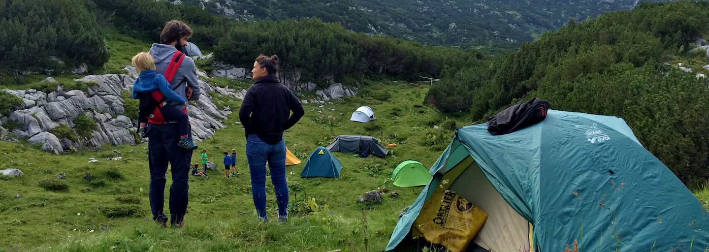 Campen zelten Gjaid Alm