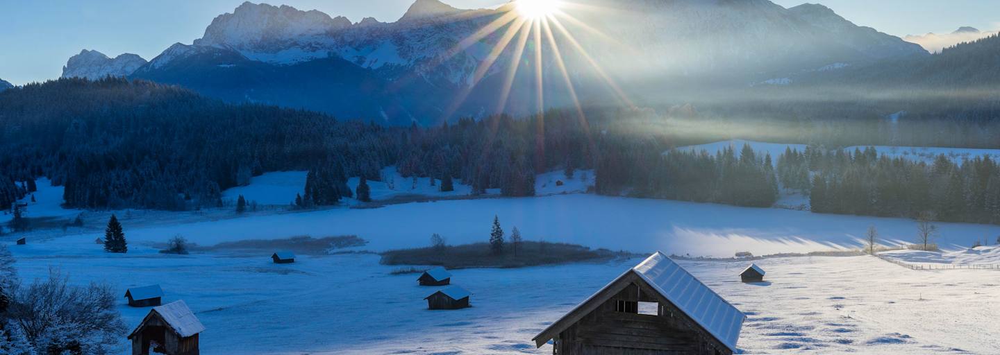 Oberbayern Garmisch Winter