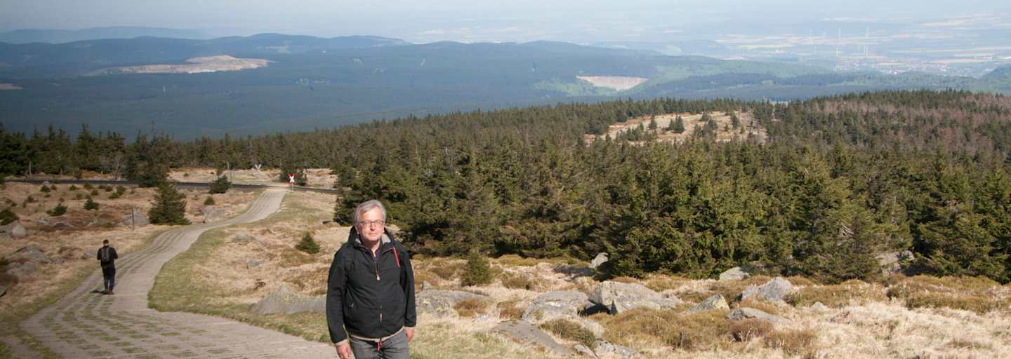 Hans Zippert beim Wandern