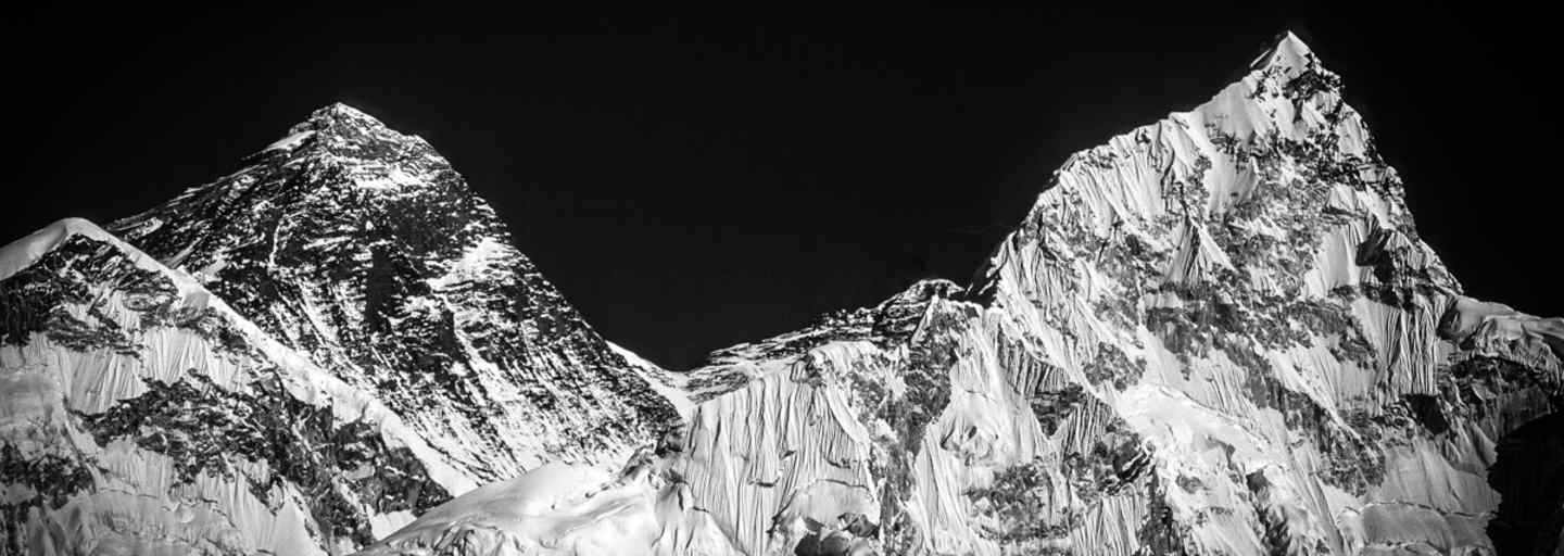Himalaya in Schwarzweiß