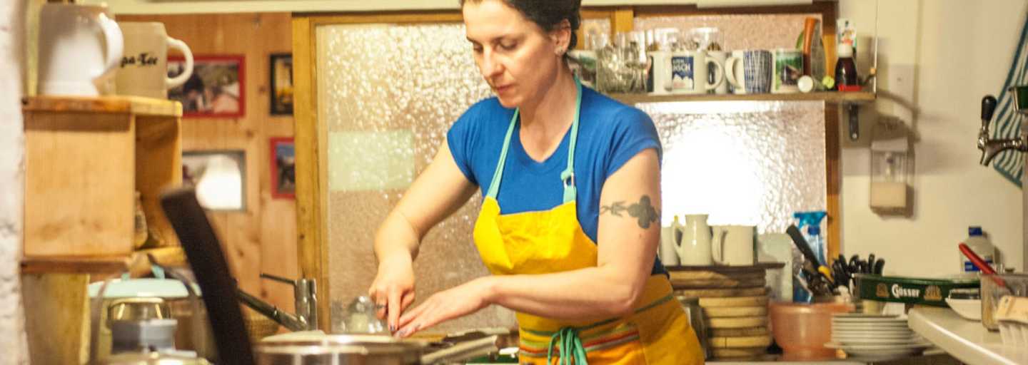 Petra Schuster von der Hochmölbinghütte