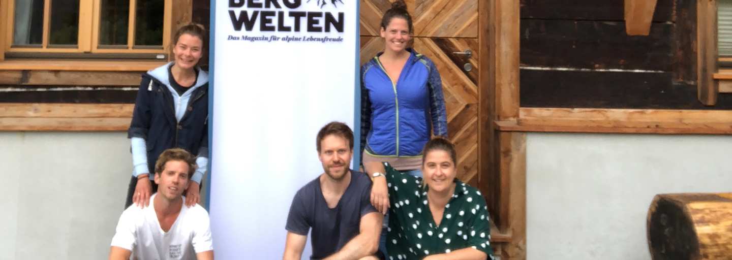 Die Bergwelten Online-Redaktion auf der Alm