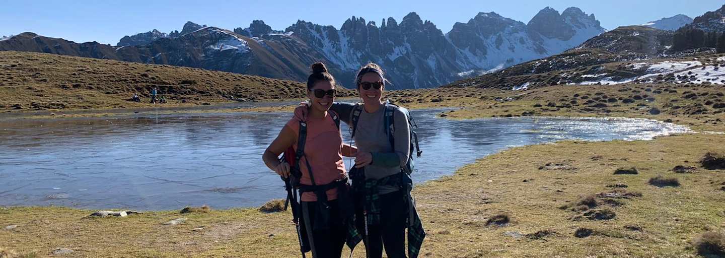 Wanderer beim Salfeinssee