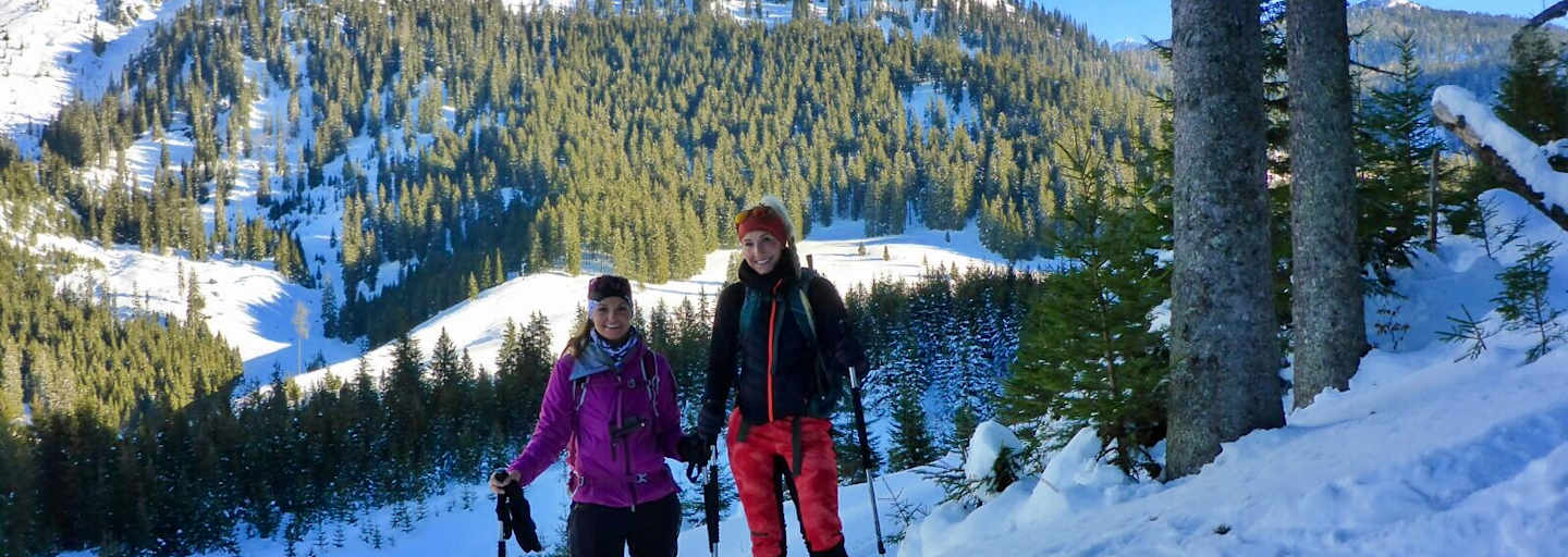 Maggy und Anja Skitouren für Anfänger