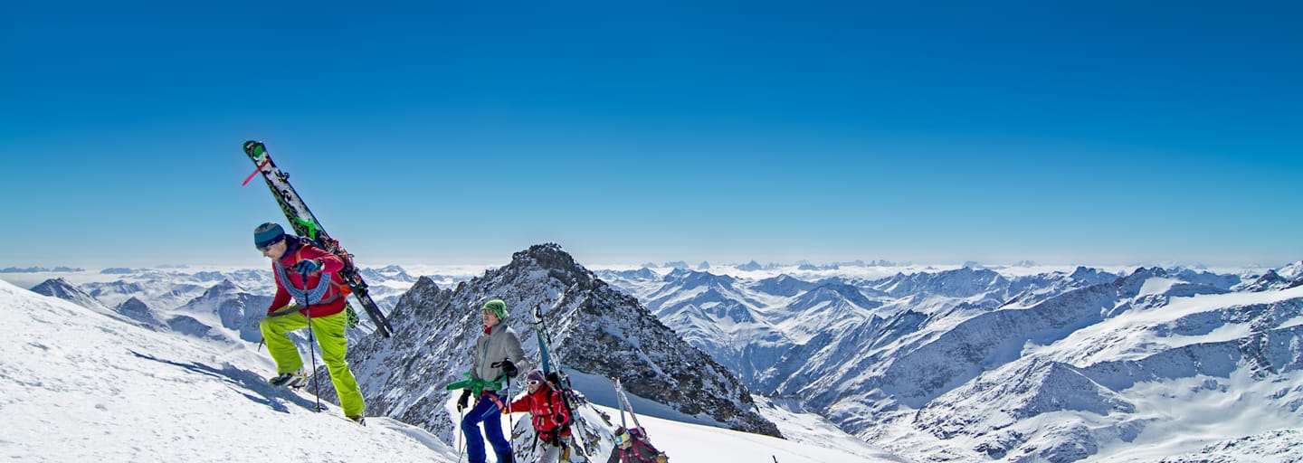 Hoch-Tirol - eine der atemberaubendsten Skirouten in den Ostalpen