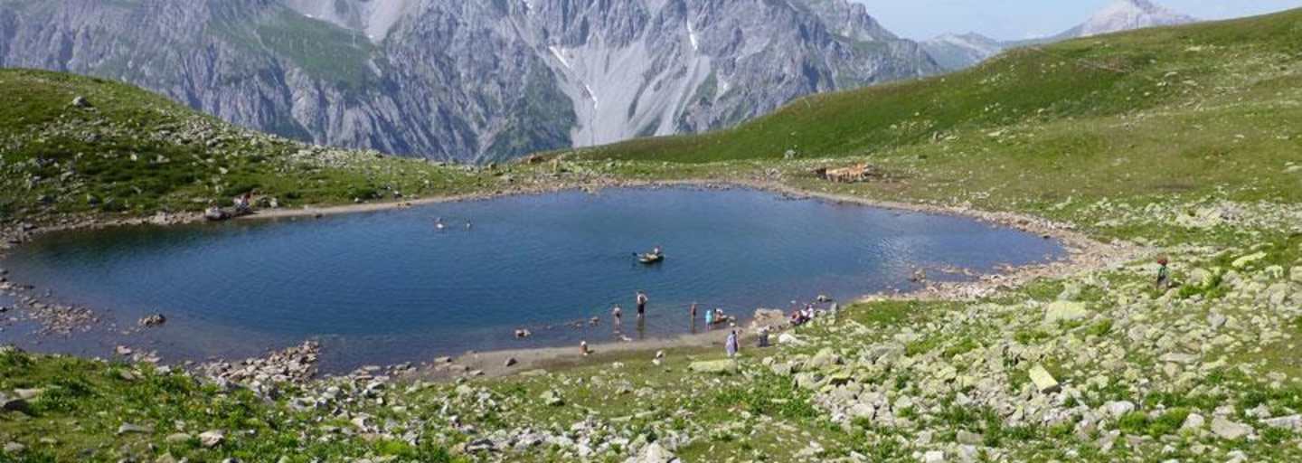 Kaltenbergsee auf der Verwallrunde vom Montafon zum Arlberg